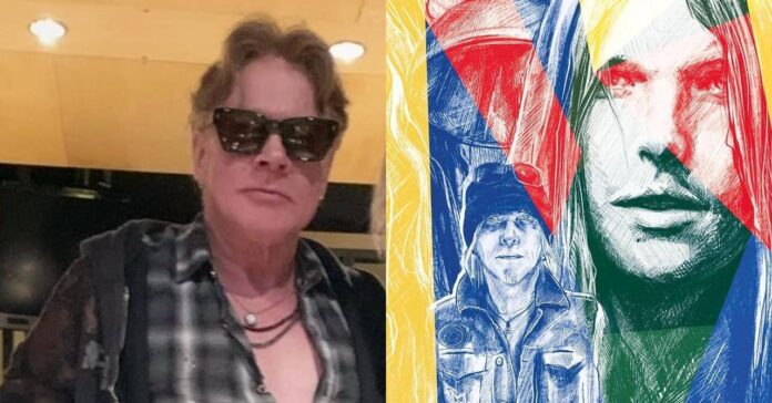 O vocalista Axl Rose, do Guns N' Roses, e o guitarrista Michael Schenker, ex-integrante do UFO